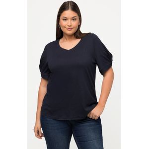 Grote Maten T-shirt, Dames, blauw, Katoen/Synthetische vezels - Ulla Popken