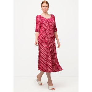 Grote Maten Jerseyjurk, Dames, rood, Viscose/Polyester - Ulla Popken