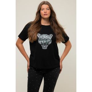 Grote Maten T-shirt, Dames, zwart, Katoen - Studio Untold