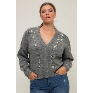 Grote Maten Vest, Dames, grijs, Synthetische vezels/Polyester - Studio Untold