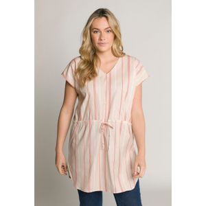 Grote Maten Longline Tuniek, Dames, beige, Katoen - Ulla Popken