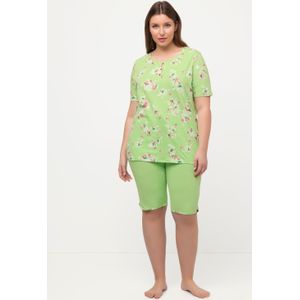 Grote Maten Pyjama, Dames, groen, Katoen - Ulla Popken
