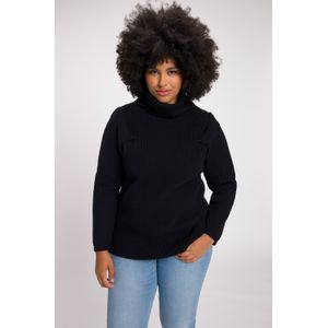 Grote Maten Pullover, Dames, zwart, Viscose/Synthetische vezels/Polyester - Ulla Popken