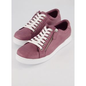 Grote Maten Leren Sneakers, Dames, roze, Leer - Ulla Popken