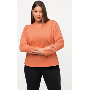 Grote Maten Sweatshirt, Dames, oranje, Katoen - Ulla Popken