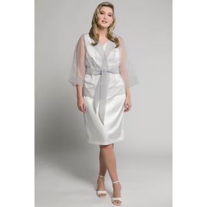 Grote Maten Organza Jasje, Dames, grijs, Polyester - Ulla Popken