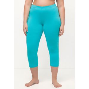 Grote Maten Capribroek, Dames, turquoise, Katoen - Ulla Popken