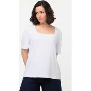 Grote Maten T-shirt, Dames, wit, Katoen/Synthetische vezels - Ulla Popken