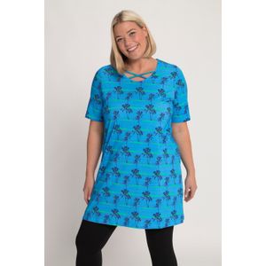 Grote Maten Longshirt, Dames, blauw, Katoen - Ulla Popken