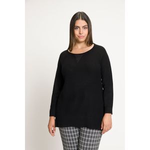 Grote Maten Pullover, Dames, zwart, Synthetische vezels - Ulla Popken
