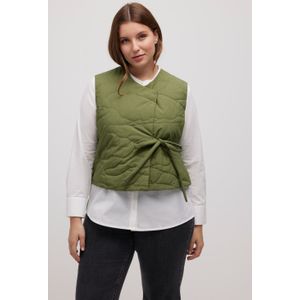 Grote Maten Bodywarmer, Dames, groen, Katoen - Ulla Popken