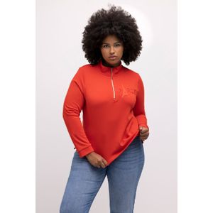 Grote Maten Sweatshirt, Dames, rood, Katoen/Polyester - Ulla Popken