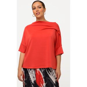 Grote Maten Sweatshirt, Dames, rood, Synthetische vezels/Polyester - Ulla Popken