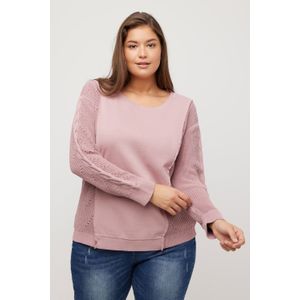 Grote Maten Sweatshirt, Dames, roze, Katoen - Ulla Popken