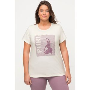 Grote Maten Yoga T-shirt, Dames, beige, Katoen - Ulla Popken
