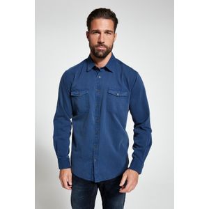Grote Maten Overhemd, Heren, blauw, Katoen - JP1880