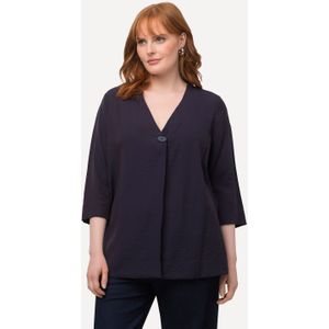 Grote Maten Blouse, Dames, blauw, Viscose/Synthetische vezels - Ulla Popken