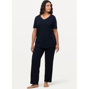 Grote Maten Pyjama, Dames, blauw, Katoen/Synthetische vezels - Ulla Popken