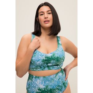 Grote Maten Bikini Top, Dames, turquoise, Polyester/Synthetische vezels/Elastaan - Studio Untold