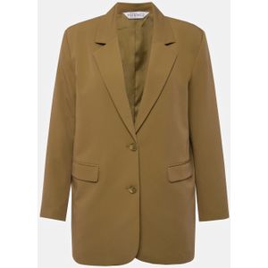 Grote Maten Oversized Blazer, Dames, bruin, Polyester/Viscose - Studio Untold