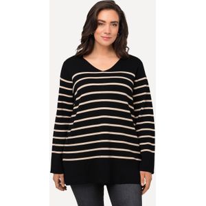 Grote Maten Pullover, Dames, zwart, Katoen/Synthetische vezels - Ulla Popken