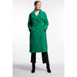 Grote Maten Trenchcoat, Dames, groen, Polyester - Ulla Popken