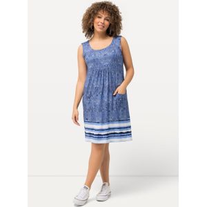 Grote Maten Jersey Mini-jurk, Dames, blauw, Viscose - Ulla Popken