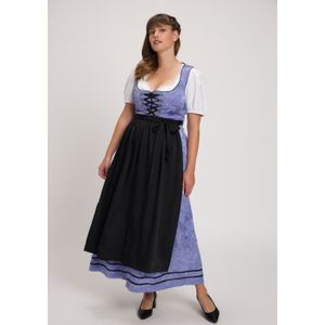 Grote Maten Folklore Jurk, Dames, paars, Polyester/Katoen - Ulla Popken