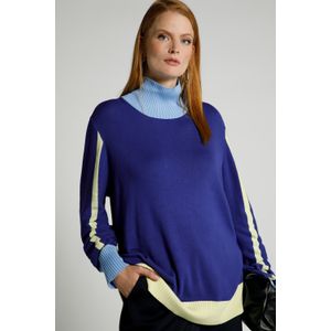 Grote Maten Pullover, Dames, blauw, Viscose/Synthetische vezels - Ulla Popken