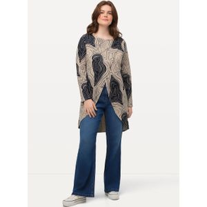 Grote Maten Longshirt, Dames, blauw, Katoen - Ulla Popken