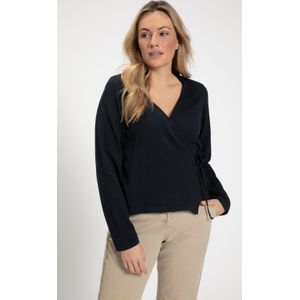 Grote Maten Vest, Dames, blauw, Katoen - Ulla Popken