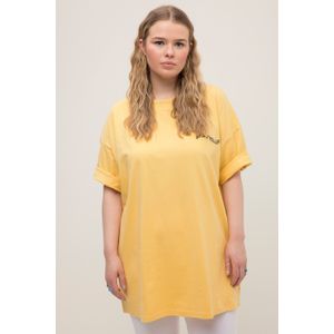Grote Maten T-shirt, Dames, geel, Katoen - Studio Untold