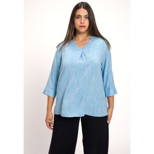 Grote Maten Tuniek, Dames, blauw, Viscose - Ulla Popken