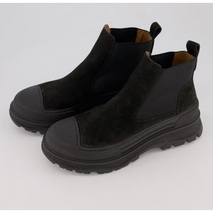 Grote Maten Chelsea Boots, Dames, zwart, Leer/Synthetische vezels - Ulla Popken
