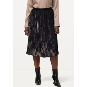 Grote Maten Geplooide Rok, Dames, paars, Polyester - Ulla Popken