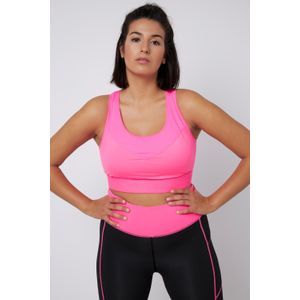 Grote Maten Sportbeha, Dames, roze, Synthetische vezels/Polyester/Elastaan - Studio Untold