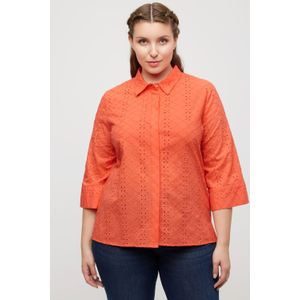 Grote Maten Overhemdblouse, Dames, oranje, Katoen - Ulla Popken