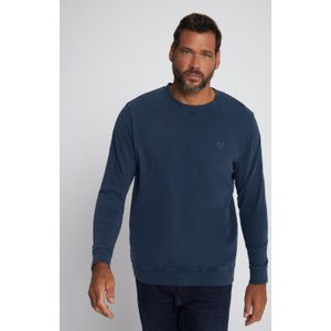 Grote Maten Shirt Met Lange Mouwen, Heren, blauw, Katoen - JP1880