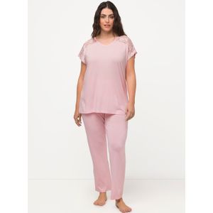 Grote Maten Pyjama, Dames, roze, Viscose - Ulla Popken
