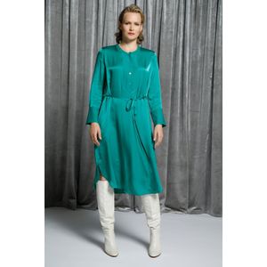 Grote Maten Midi Jurk, Dames, groen, Viscose - Ulla Popken