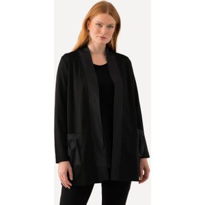 Grote Maten Sweatblazer, Dames, zwart, Polyester/Viscose - Ulla Popken