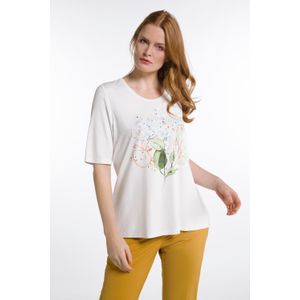 Grote Maten T-shirt, Dames, beige, Viscose - Ulla Popken