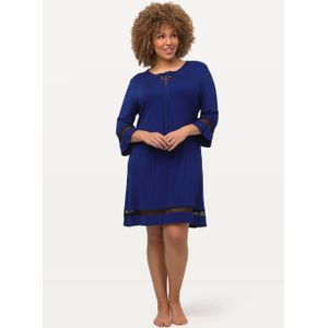 Grote Maten Midi Jurk, Dames, blauw, Viscose - Ulla Popken