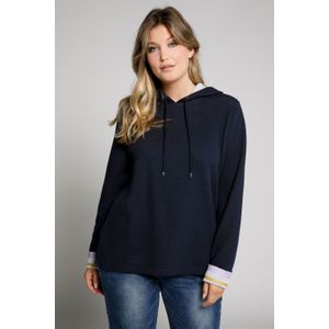 Grote Maten Doubleface Sweatshirt, Dames, blauw, Katoen/Synthetische vezels - Ulla Popken