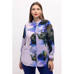 Grote Maten Blouse, Dames, paars, Viscose/Zijde - Ulla Popken