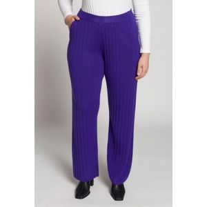 Grote Maten Gebreide Broek, Dames, blauw, Wol/Synthetische vezels - Ulla Popken