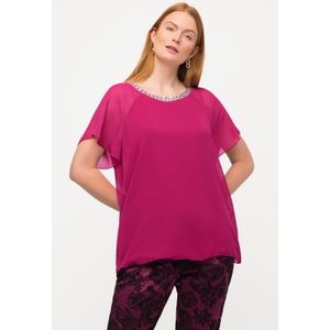 Grote Maten Blouse, Dames, roze, Polyester/Viscose - Ulla Popken