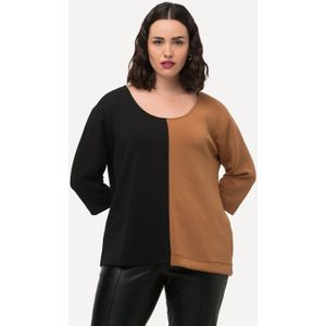 Grote Maten Sweatshirt, Dames, bruin, Synthetische vezels/Polyester - Ulla Popken