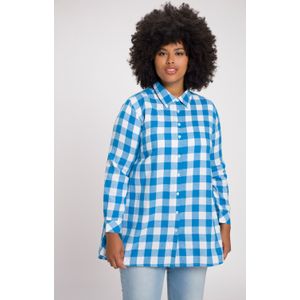 Grote Maten Blouse, Dames, turquoise, Katoen/Polyester - Ulla Popken