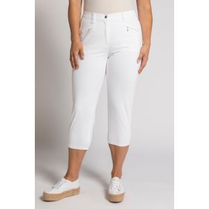 Grote Maten Broek Mony, Dames, wit, Katoen - Ulla Popken